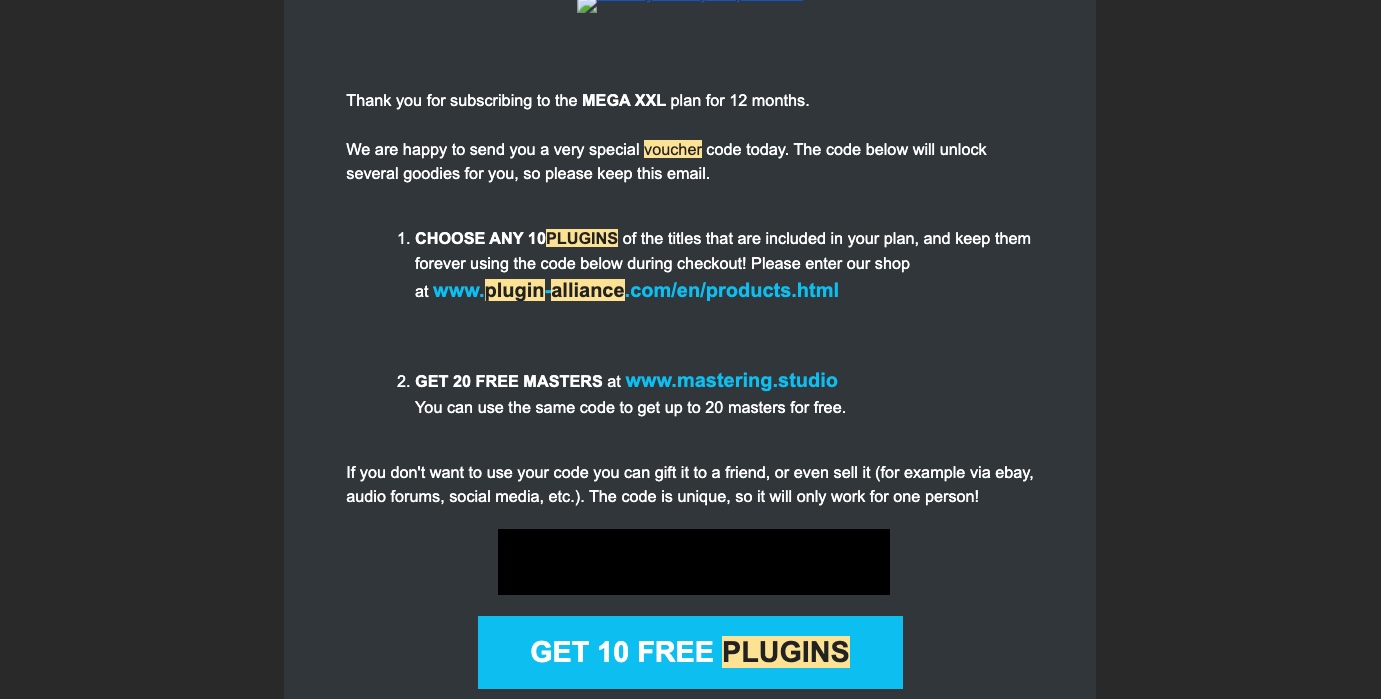 Plugin Alliance Pick Any 10 Voucher